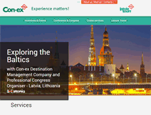 Tablet Screenshot of con-ex.com